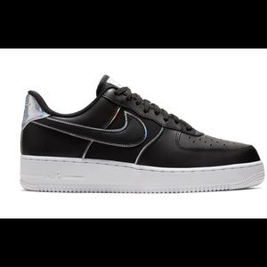 Nike Air Force 1 Low Black Iridescent Outline